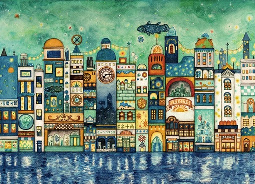 拼圖 - 繪畫/創作砌圖/星夜城/500塊