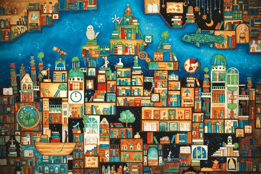 拼圖 - 繪畫/創作砌圖/被遺忘的書王國/1000塊