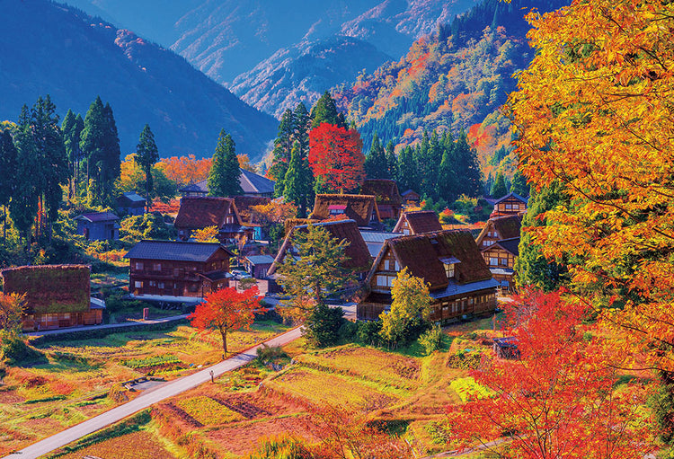拼圖 - 風景砌圖/秋日的五箇山/1000塊