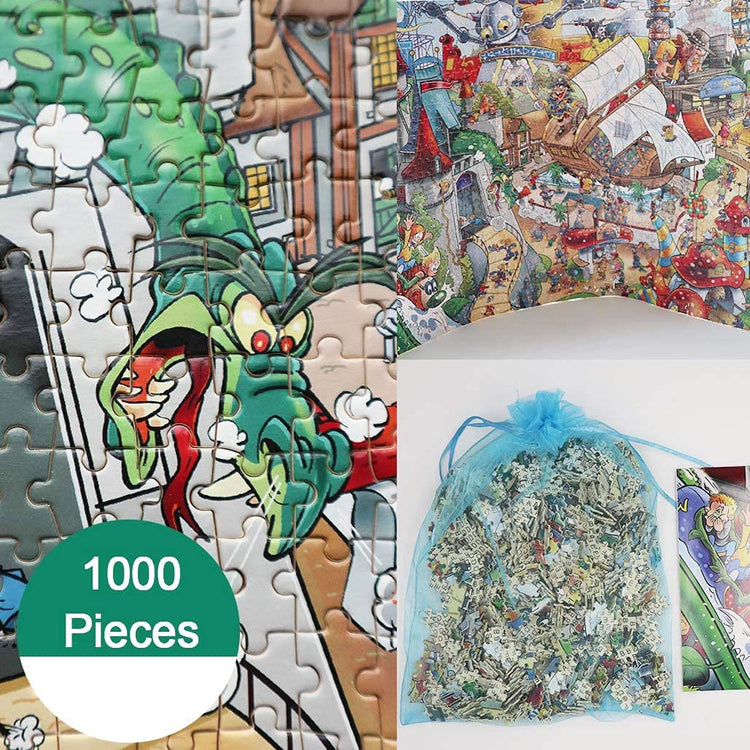 遊樂場景色木製砌圖 - 1000(標準)塊 - Puzzle holiday