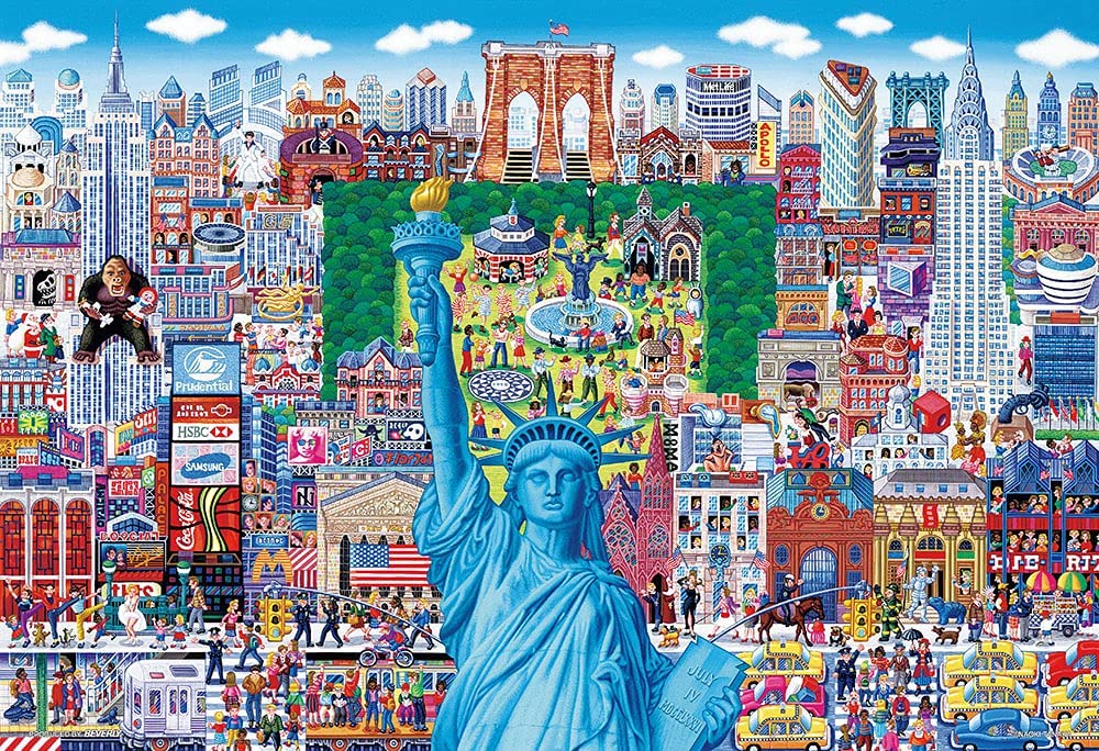 拼圖 - 繪畫/創作砌圖/紐約名勝集中地!/1000塊