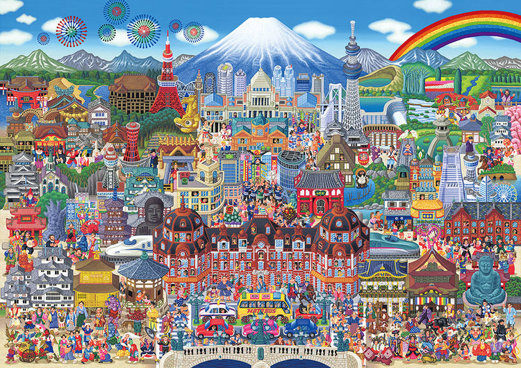 拼圖 - 繪畫/創作砌圖/日本名勝大集合!/300塊