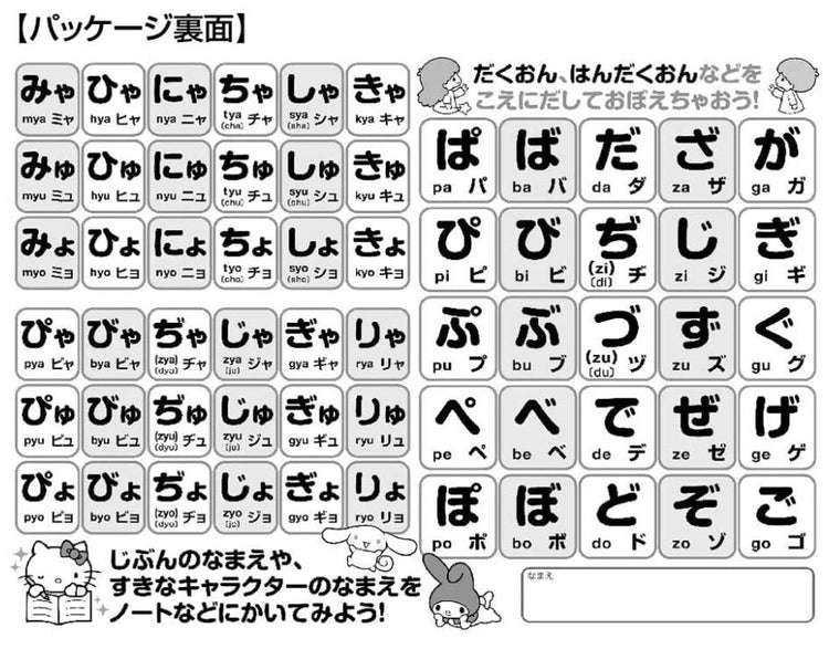 平假名表 - 80塊(大)