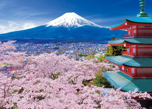 拼圖 - 風景砌圖/富士山與五層塔/500塊