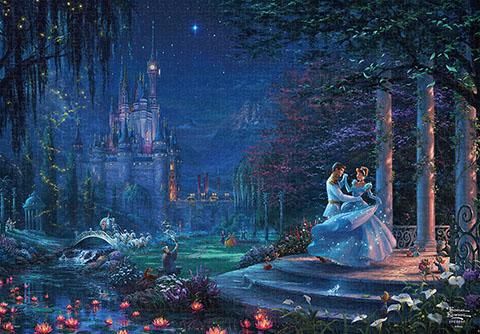 迪士尼拼圖Cinderella Dancing in the Starlight - 1000塊[帆布觸感]A